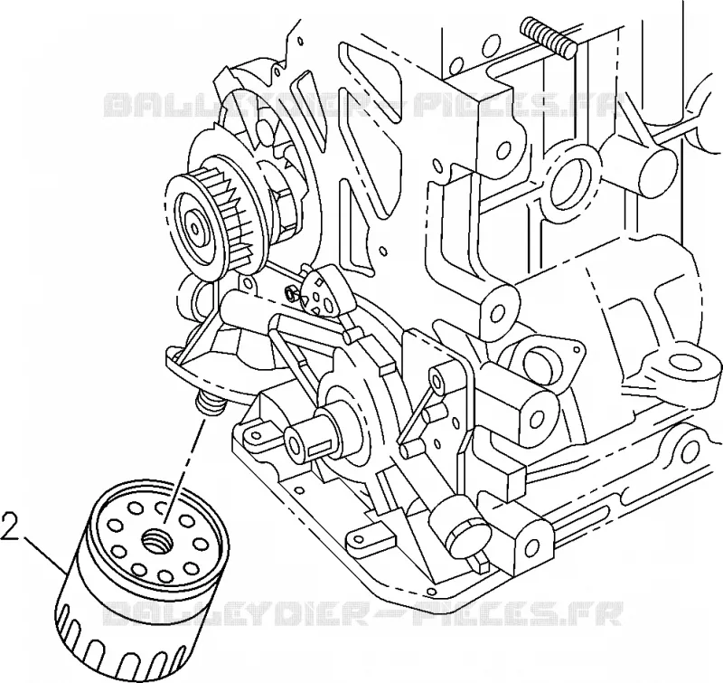 0-50 - Refroidisseur d’huile et filtre à huile<br />[050A]C24SE Isuzu PICK UP 2004-2011 DMAX AUTOMATIQUE AISIN RMD 3.0L 4JH1-TC (RDM)