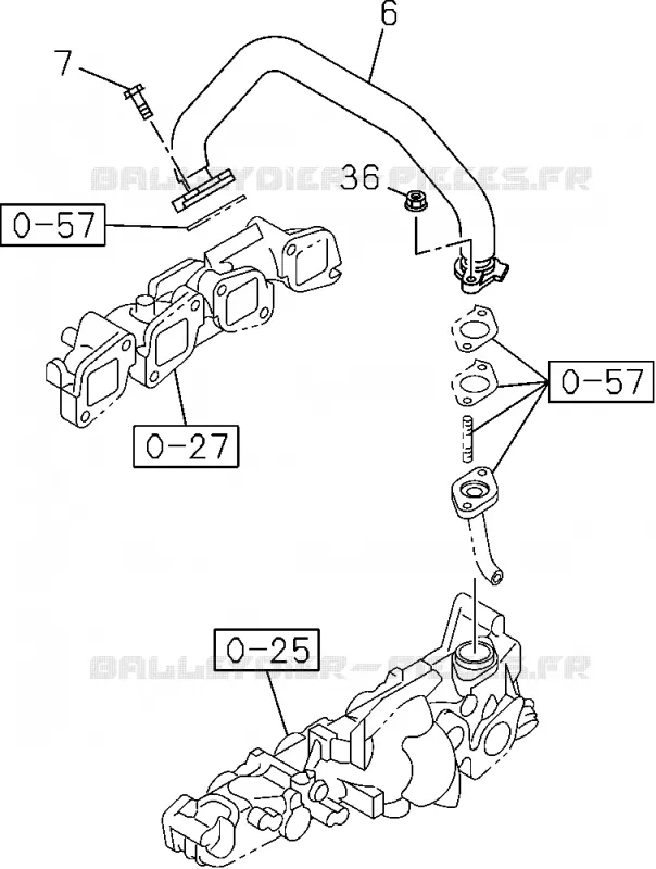 0-56 - Système émissions<br />[056A]4JJ1-TCS Isuzu PICK UP 2004-2011 DMAX AUTOMATIQUE AISIN RMD 3.0L 4JH1-TC (RDM)