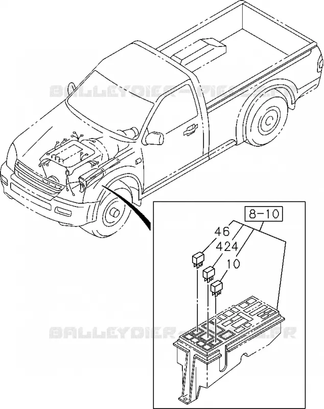 0-60 - Pièces de commande électrique moteur<br />[060A]4JJ1,4JK1(NO.4) Isuzu PICK UP 2004-2011 DMAX AUTOMATIQUE AISIN RMD 3.0L 4JH1-TC (RDM)
