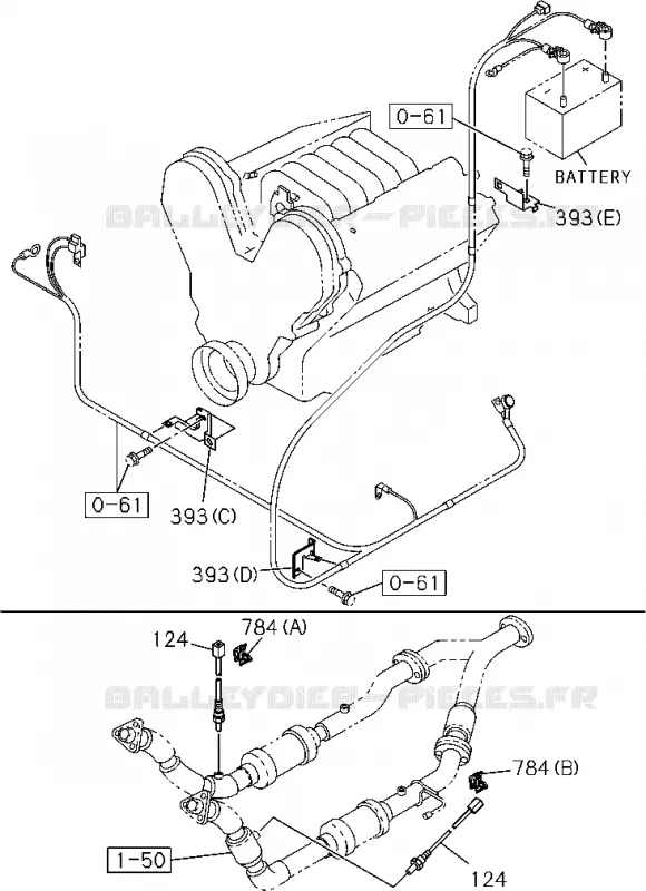 0-60 - Pièces de commande électrique moteur<br />[060A]6VE1(NO.3) Isuzu PICK UP 2004-2011 DMAX SPACE CAB 4X2 LONG 3.0L 4JJ1-TCX (LS0)