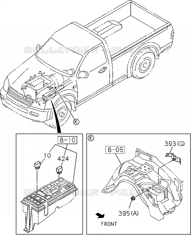 0-60 - Pièces de commande électrique moteur<br />[060A]C24SE(NO.5) Isuzu PICK UP 2004-2011 DMAX SPACE CAB 4X2 LONG 3.0L 4JJ1-TCX (LS0)