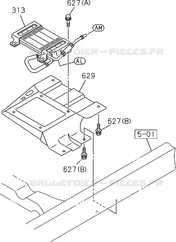 1-41 - Tuyauterie carburant - Châssis<br />[141A]4JJ1,4JK1(NO.3) Isuzu PICK UP 2004-2011 DMAX SPACE CAB 4X2 LONG 3.0L 4JJ1-TCX (LS0)