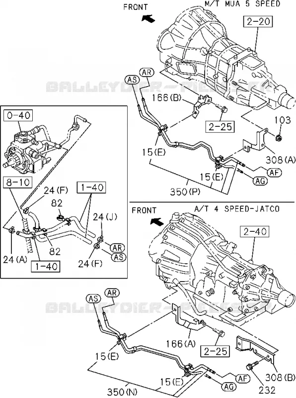 1-41 - Tuyauterie carburant - Châssis<br />[141A]4JJ1,4JK1(NO.4) Isuzu PICK UP 2004-2011 DMAX SPACE CAB 4X2 LONG 3.0L 4JJ1-TCX (LS0)