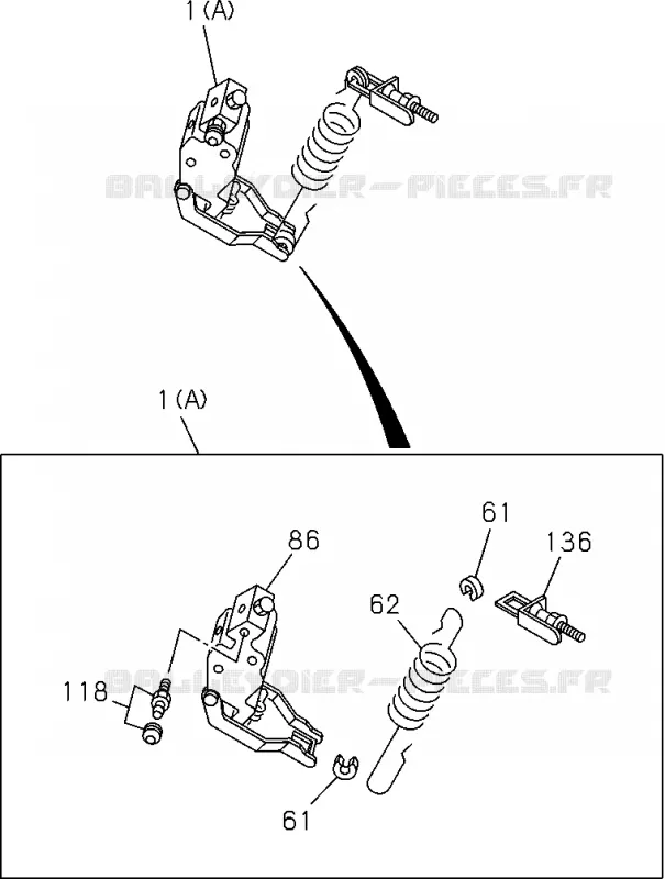 3-45 - Valve de répartition de charge proportionnel<br />[345A]-'07/7 COMPONENT;LSPV Isuzu PICK UP 2004-2011 DMAX SPACE CAB 4X2 LONG 3.0L 4JJ1-TCX (LS0)