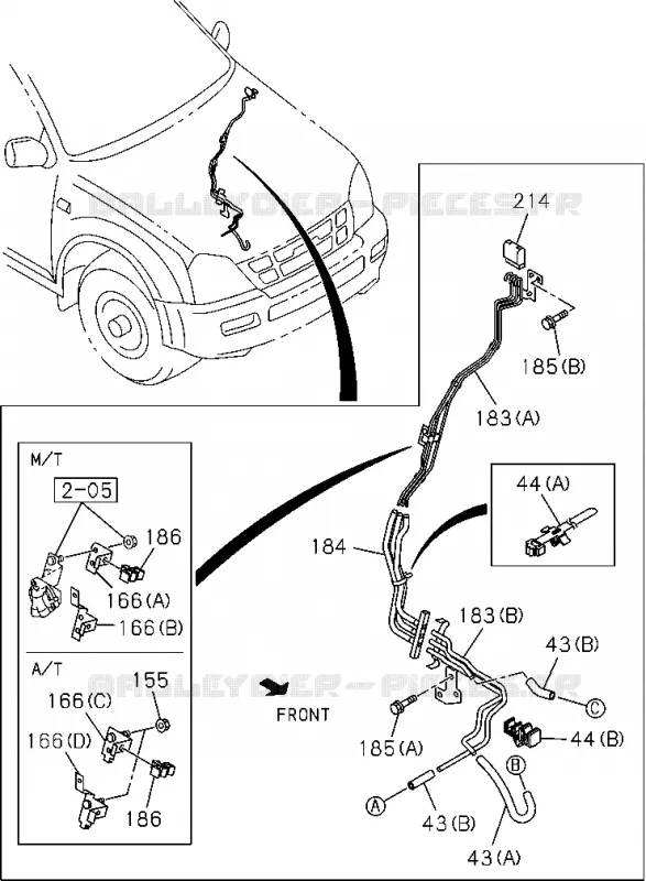 4-12 - Arbre de transmission AVANT<br />[412A]BREATHER;SHIFT ON THE FLY 4J,6VE1 Isuzu PICK UP 2004-2011 DMAX SPACE CAB 4X2 LONG 3.0L 4JJ1-TCX (LS0)