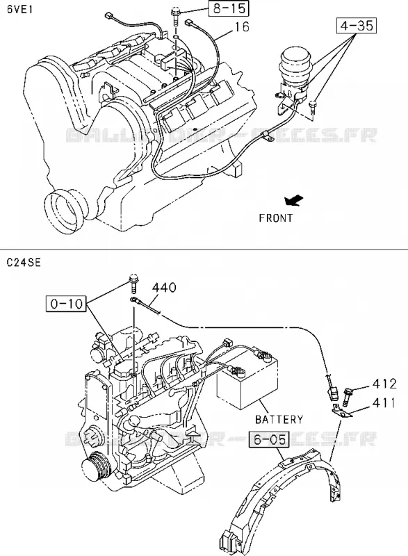 8-10 - Faisceau et fusible<br />[810A]NO.7 Isuzu PICK UP 2004-2011 DMAX AUTOMATIQUE AISIN RMD 3.0L 4JH1-TC (RDM)