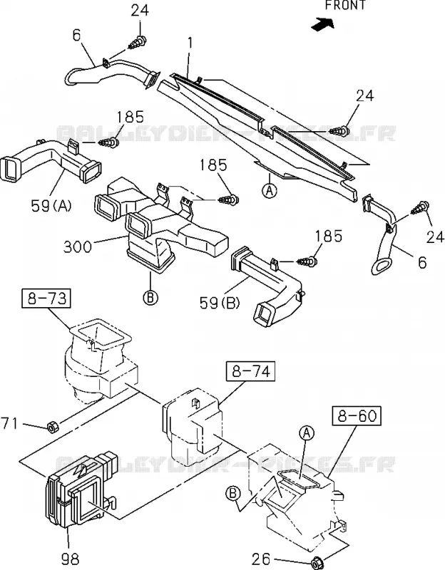 8-40 - Système chauffage<br />[840A]NO.1 Isuzu PICK UP 2004-2011 DMAX SPACE CAB 4X2 LONG 3.0L 4JJ1-TCX (LS0)