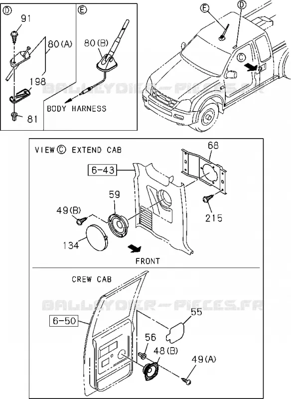 8-90 - Radio et TV<br />[890A]NO.3 Isuzu PICK UP 2004-2011 DMAX AUTOMATIQUE AISIN RMD 3.0L 4JH1-TC (RDM)