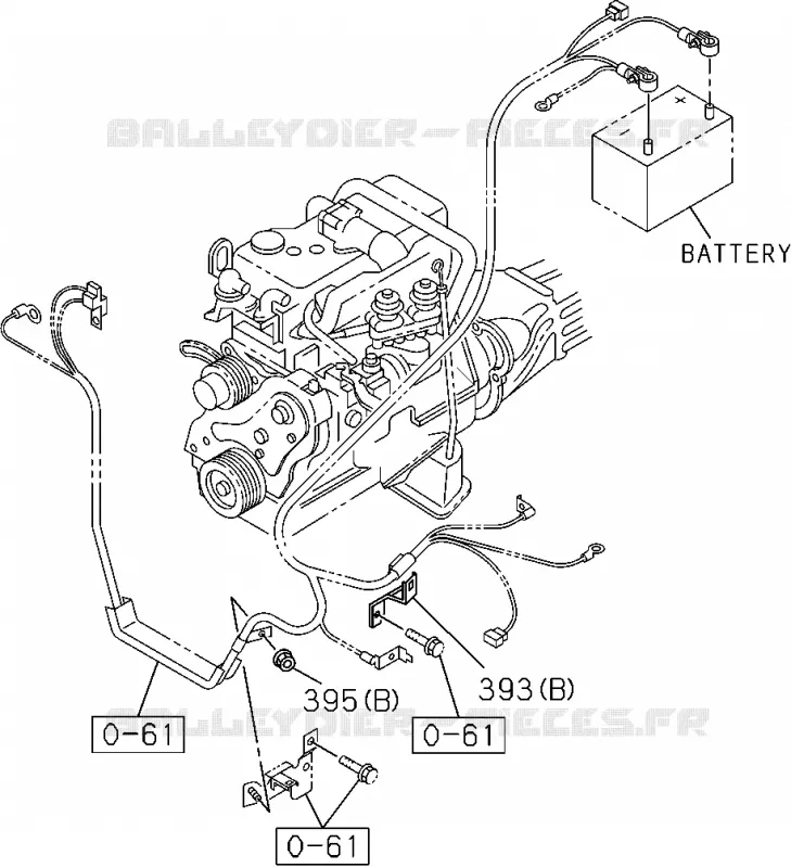 0-60 - Pièces de commande électrique moteur<br />[060A]4JA1-TC,4JH1-TC(NO.2) Isuzu PICK UP 2004-2011 DMAX SPACE CAB 4X2 LONG 3.0L 4JJ1-TCX (LS0)