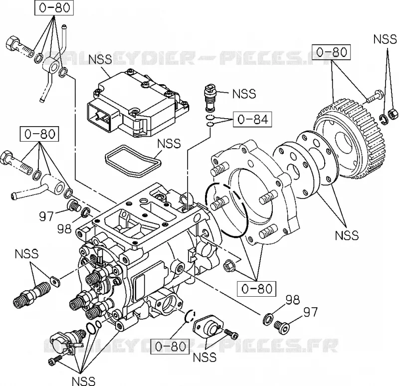0-81 - Régulateur - Pompe injection<br />[081A] Isuzu PICK UP 2004-2011 DMAX SPACE CAB 4X2 LONG 3.0L 4JJ1-TCX (LS0)