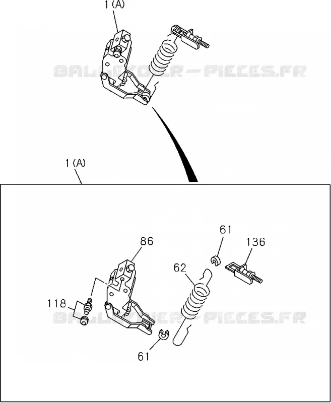 3-45 - Valve de répartition de charge proportionnel<br />[345A]-'07/9 COMPONENT;LSPV Isuzu PICK UP 2004-2011 DMAX SPACE CAB 4X2 LONG 3.0L 4JJ1-TCX (LS0)