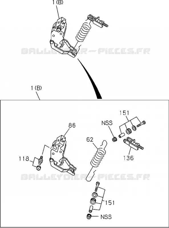 3-45 - Valve de répartition de charge proportionnel<br />[345A]'07/10- COMPONENT;LSPV Isuzu PICK UP 2004-2011 DMAX SPACE CAB 4X2 LONG 3.0L 4JJ1-TCX (LS0)