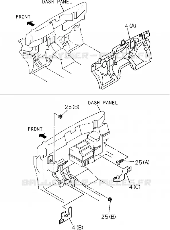 5-40 - Isolant compartiment moteur<br />[540A]NO.2 Isuzu PICK UP 2004-2011 DMAX SPACE CAB 4X2 LONG 3.0L 4JJ1-TCX (LS0)