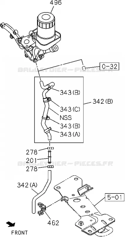 0-50 - Refroidisseur d’huile et filtre à huile<br />[050A]4JJ1,4JK1;OIL DRAIN HOSE Isuzu PICK UP 2012 DMAX CREW CAB 4X4 LONG 2.5L 4JA1-T (LP0)