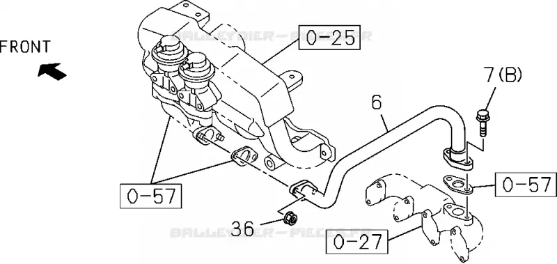 0-56 - Système émissions<br />[056A]4JA1 Isuzu PICK UP 2012 DMAX CREW CAB 4X4 LONG 2.5L 4JA1-T (LP0)