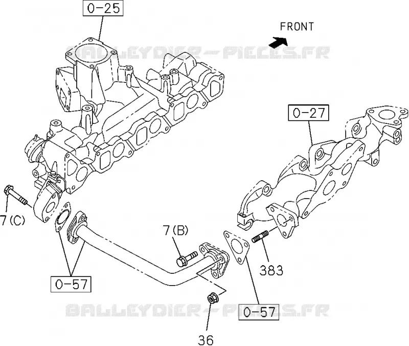 0-56 - Système émissions<br />[056A]4JK1-TCY Isuzu PICK UP 2012 DMAX CREW CAB 4X4 LONG 2.5L 4JA1-T (LP0)