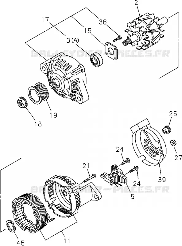 0-66 - Alternateur<br />[066A]4JJ1,4JK1 Isuzu PICK UP 2012 DMAX CREW CAB 4X4 LONG 2.5L 4JA1-T (LP0)