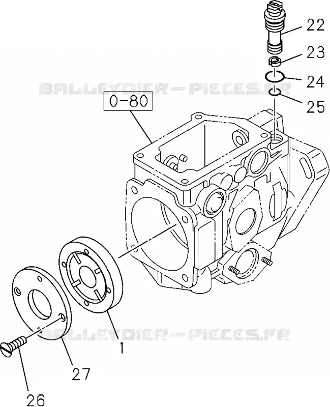 0-84 - Pompe amorçage - Pompe injection<br />[084A] Isuzu PICK UP 2012 DMAX CREW CAB 4X4 LONG 2.5L 4JA1-T (LP0)