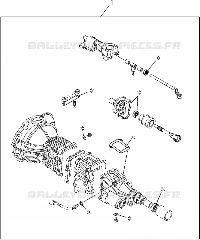 2-10 - Kit de réparation - Révision de boîte de vitesse transmission<br />[210A]M/T MSG Isuzu PICK UP 2012 DMAX CREW CAB 4X4 LONG 2.5L 4JA1-T (LP0)