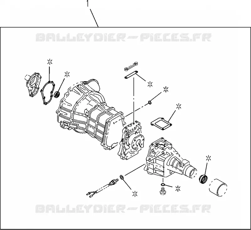 2-10 - Kit de réparation - Révision de boîte de vitesse transmission<br />[210A]M/T MUA;4X2 Isuzu PICK UP 2012 DMAX CREW CAB 4X4 LONG 2.5L 4JK1-TCY (RDX)