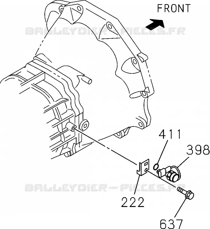 2-30 - Ensemble changement de vitesse et sélecteur<br />[230A]M/T AISIN;REV LAMP SWITCH Isuzu PICK UP 2012 DMAX CREW CAB 4X4 LONG 2.5L 4JA1-T (LP0)