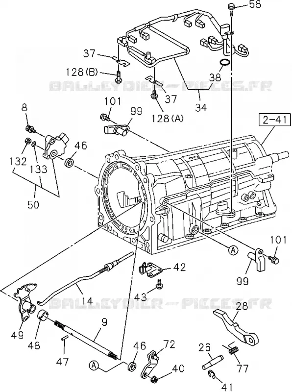 2-49 - Interrupteur d’interdiction boîte de vitesses automatique<br />[249A] Isuzu PICK UP 2012 DMAX CREW CAB 4X4 LONG 2.5L 4JA1-T (LP0)