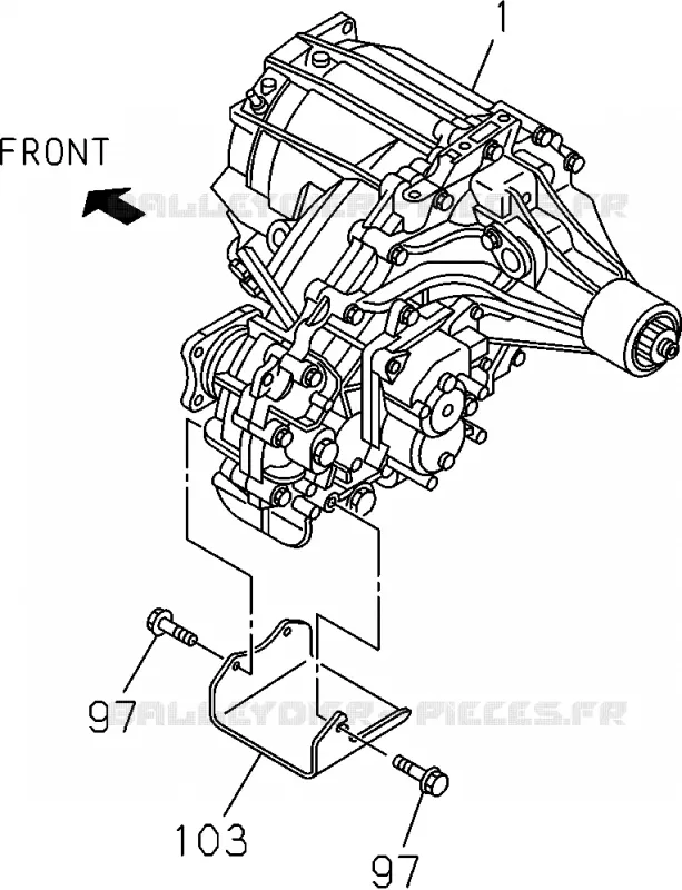 2-60 - Boîte de transfert<br />[260A] Isuzu PICK UP 2012 DMAX CREW CAB 4X4 LONG 2.5L 4JK1-TCY (RDX)