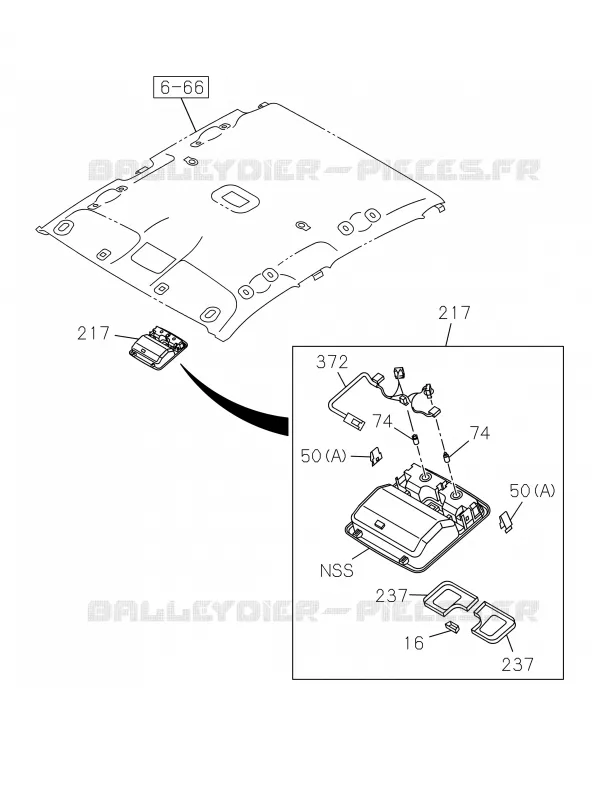 7-45 - Boîte à gants<br />[745A]NO.3 Isuzu PICK UP 2012 DMAX CREW CAB 4X4 LONG 2.5L 4JK1-TCY (RDX)