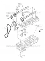[014A]CAMSHAFT AND VALVE pour Isuzu DMAX CREW CAB 4X4 LONG