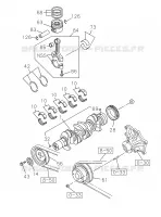 [015A]CRANKSHAFT AND PISTON pour Isuzu DMAX CREW CAB 4X4 LONG