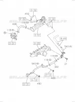 [036A]WATER PIPE pour Isuzu DMAX CREW CAB 4X4 LONG