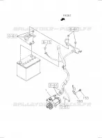 [060A]BATTERY HARNESS BRACKET pour Isuzu DMAX CREW CAB 4X4 LONG