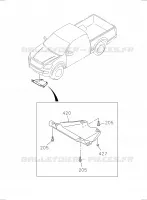 [110A]AIR GUIDE pour Isuzu DMAX CREW CAB 4X4 LONG