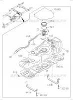 [140A]FUEL TANK pour Isuzu DMAX CREW CAB 4X4 LONG