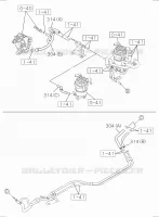 [140A]SEDIMENTER HOSE pour Isuzu DMAX CREW CAB 4X4 LONG