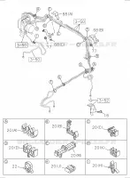 [358A]BRAKE PIPING; FRONT pour Isuzu DMAX CREW CAB 4X4 LONG
