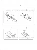 [412A]DRIVE SHAFT; JOINT AND BOOT KIT pour Isuzu DMAX CREW CAB 4X4 LONG