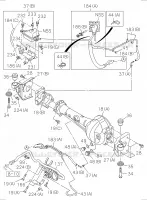 [412A]FRONT AXLE NO.1 pour Isuzu DMAX CREW CAB 4X4 LONG
