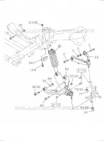 [450A]4X2 EXC.HIGH RIDE SUSPENSION NO.1 pour Isuzu DMAX CREW CAB 4X4 LONG