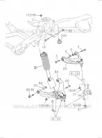 [450A]4X2 HIGH RIDE SUSPENSION,4X4 NO.1 pour Isuzu DMAX CREW CAB 4X4 LONG