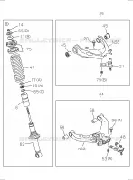 [450A]4X2 HIGH RIDE SUSPENSION,4X4 NO.2 pour Isuzu DMAX CREW CAB 4X4 LONG