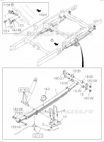 [460A]4X2 HIGH RIDE SUSPENSION,4X4 pour Isuzu DMAX CREW CAB 4X4 LONG
