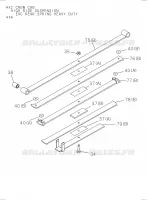 [465A]5 LEAF NO.3 pour Isuzu DMAX CREW CAB 4X4 LONG