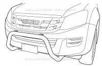 Barre de protection pour Isuzu DMAX CREW CAB 4X4 LONG