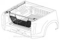 CARGO divider pour Isuzu DMAX CREW CAB 4X4 LONG