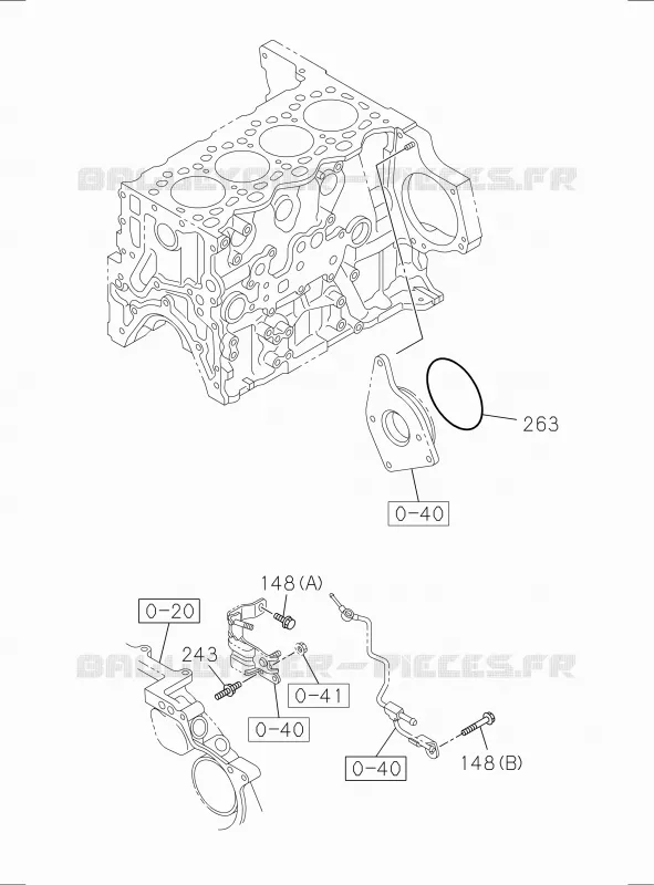 0-42 - Pompe à carburant et tuyau<br />[042A] Isuzu PICK UP 2017 DMAX CREW CAB 4X4 LONG 1.9L DDI 120kW (163cv) RZ4E-TCX HI-POWER (LNC)