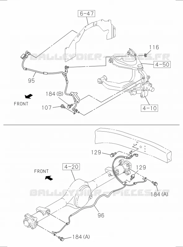 3-50 - Tuyau de frein - Huile, maître cylindre<br />[350A]SENSOR; SPEED Isuzu PICK UP 2017 DMAX SPACE CAB 4X2 LONG 1.9L DDI 120kW (163cv) RZ4E-TCX HI-POWER (LNC)