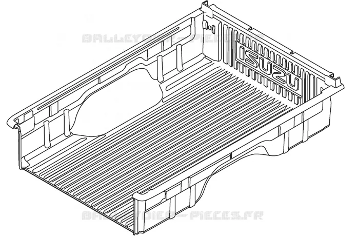 BED liner over rail regular<br />BED liner over rail regular Isuzu PICK UP 2017 DMAX CREW CAB 4X4 LONG 1.9L DDI 120kW (163cv) RZ4E-TCX HI-POWER (LNC)