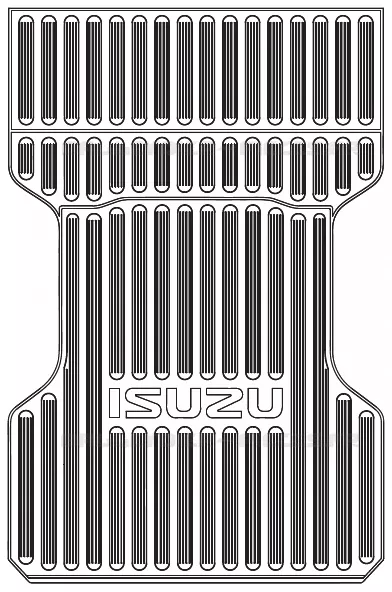 BED rubber mat<br />BED rubber mat Isuzu PICK UP 2017 DMAX CREW CAB 4X4 LONG 1.9L DDI 120kW (163cv) RZ4E-TCX HI-POWER (LNC)