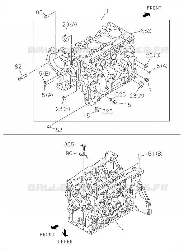 0-12 - Bloc moteur<br />[012A]RZ4E NO.2 Isuzu PICK UP 2017 DMAX SPACE CAB 4X2 LONG 1.9L DDI 120kW (163cv) RZ4E-TCX HI-POWER (LNC)